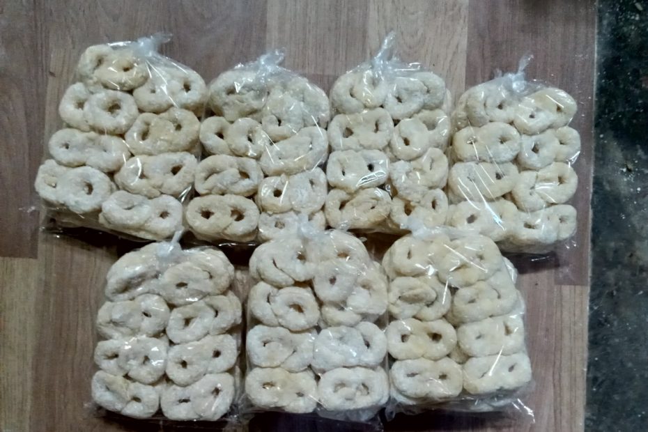 Makanan tradisional berbahan singkong - Geblek - Desa Bigaran Borobudur-geblek yang jadi