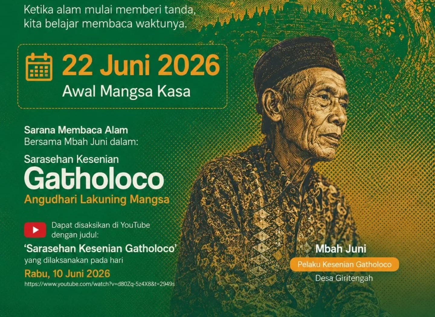 'Sarana Membaca Alam' dalam Gatholoco oleh Mbah Juni