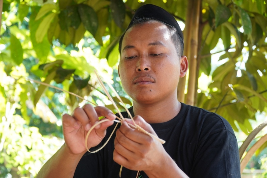 Workshop wayang Siladan - oleh Hasyim -Kebonsari - Festival Pitutur bambu borobudur 2022 Hari -2