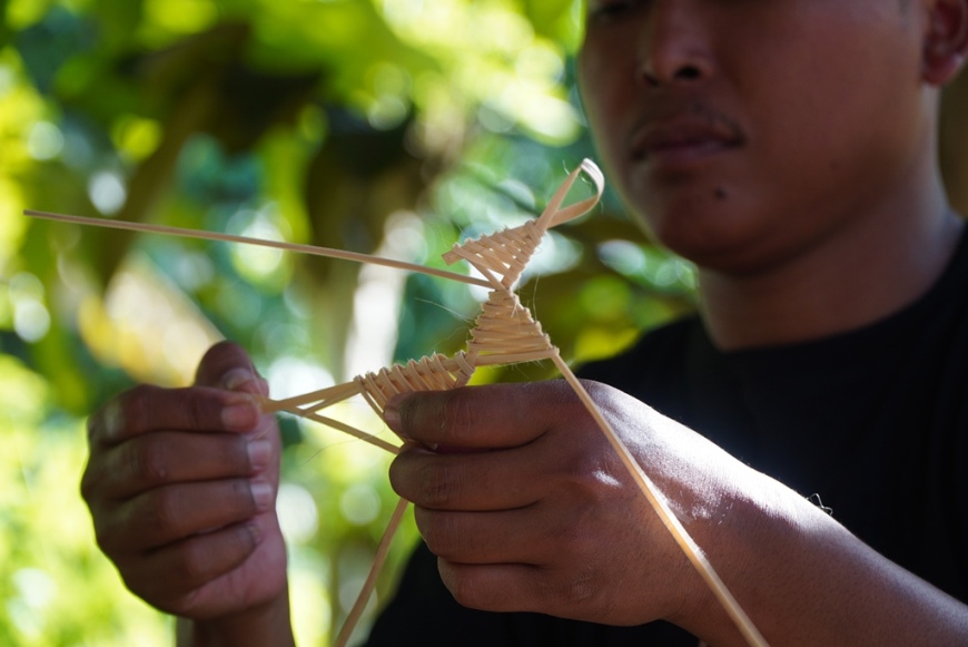 Workshop wayang Siladan - oleh Hasyim -Kebonsari - Festival Pitutur bambu borobudur 2022 Hari -2